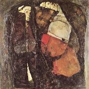Egon Schiele Pregnant Woman and Death Sweden oil painting artist